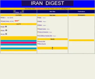 Arziran.com(IranDigest.com A unique domain name since 1998) Screenshot