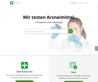 Arznei-Test.de(Wir testen Gesundheitsprodukte) Screenshot