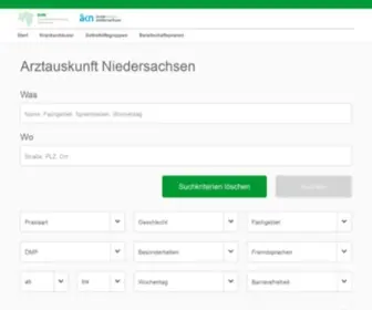 Arztauskunft-Niedersachsen.de(Arztauskunft Niedersachsen) Screenshot