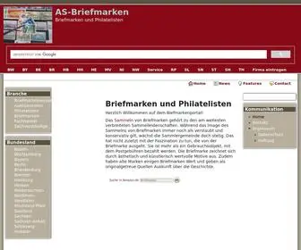 AS-Briefmarken.de(Briefmarken und Philatelisten) Screenshot