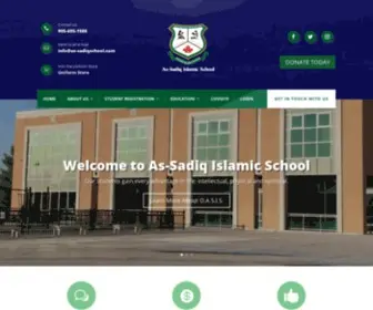 AS-SadiqSchool.com(As-Sadiq Islamic School) Screenshot