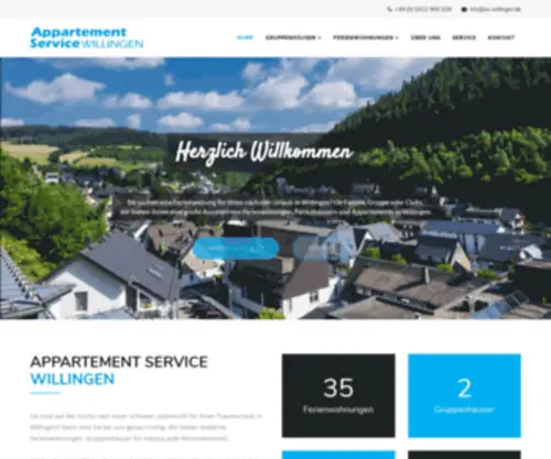 AS-Willingen.de(Appartement Service Willingen) Screenshot