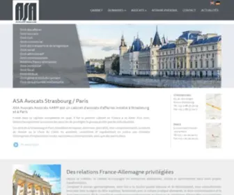 Asa-Avocats.com(Cabinet d'avocats Strasbourg) Screenshot