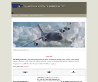 Asaa-Avart.org(The American Society of Aviation Artists) Screenshot