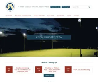 Asaa.ca(Alberta Schools' Athletic Association) Screenshot