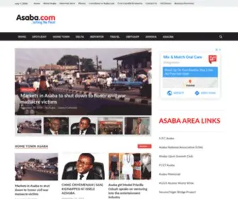 Asaba.com(Home Town News and Information Portal for the City of Asaba) Screenshot