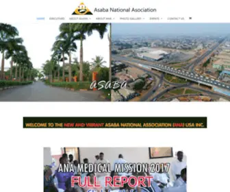 Asabausa.com(President's Welcome Message) Screenshot
