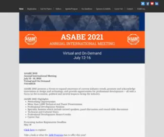 Asabemeetings.org(ASABE2022) Screenshot