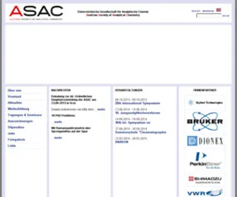 Asac.at(Österreichische Gesellschaft für Analytische Chemie) Screenshot