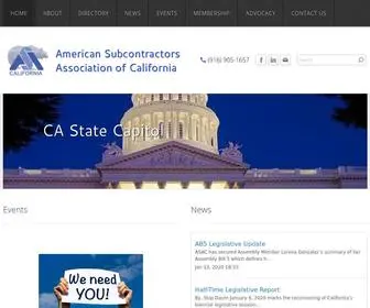 Asacalif.com(American Subcontractors Association of California) Screenshot