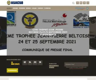 Asacso.fr(Association Sportive Automobile Club du Sud Ouest) Screenshot