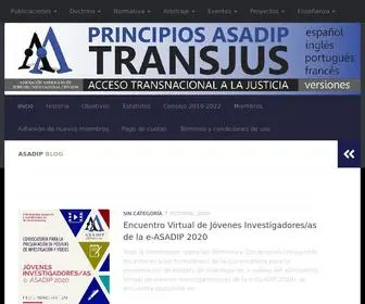 Asadip.org(Asociación Americana de Derecho Internacional Privado) Screenshot