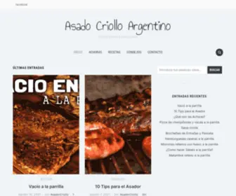 Asadocriolloargentino.com(Asado Criollo Argentino) Screenshot