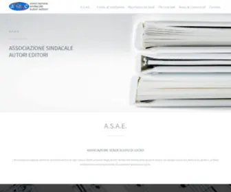 Asae.it(Associazione Sindacale Autori Italiani) Screenshot