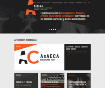 Asaeca.org(Asociación Argentina de Estudios sobre Cine y Audiovisual) Screenshot