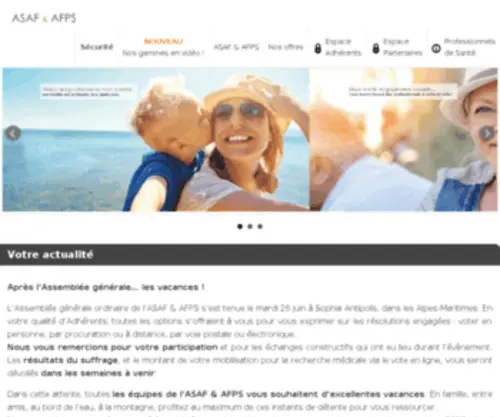 Asaf.asso.fr(Tapez ici le titre de votre site) Screenshot