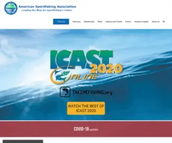 Asafishing.org(American Sportfishing Association) Screenshot