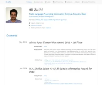 Asalhi.info(Ali Salhi) Screenshot