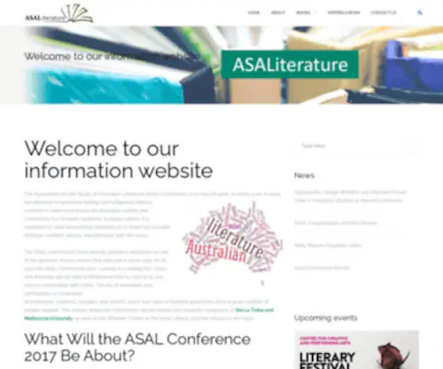 Asaliterature.com(The Association for the Study of Australian Literature (ASAL)) Screenshot