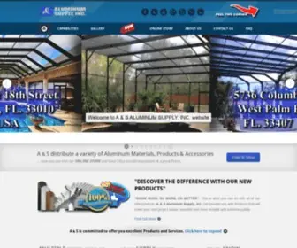 Asaluminum.com(ALUMINUM SUPPLY) Screenshot