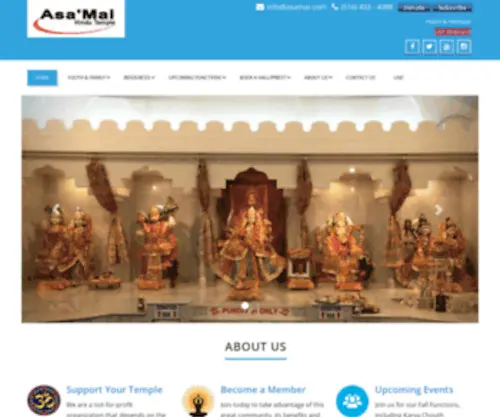 Asamai.com(Asa'Mai Hindu Temple) Screenshot