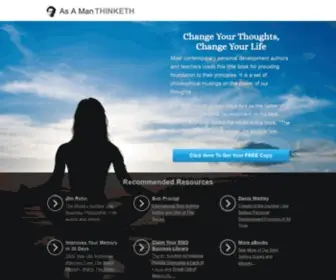 Asamanthinketh.net(As A Man Thinketh) Screenshot