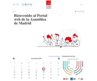 Asambleamadrid.es(Asamblea de Madrid) Screenshot