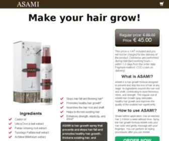 Asamionline.com(ASAMI Hair Growth Formula) Screenshot