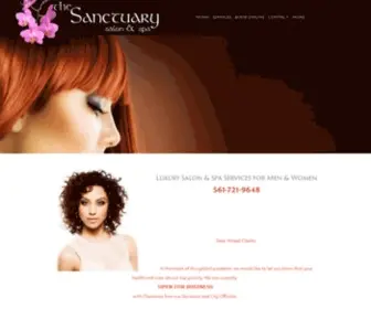 Asanctuary.com(Sanctuary salon and spa) Screenshot