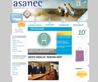 Asanec.es(Asociación Andaluza de Enfermería Comunitaria) Screenshot