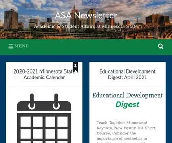 Asanewsletter.org(Minnesota State) Screenshot