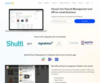 Asanify.com(Best Free Payroll Management Software) Screenshot