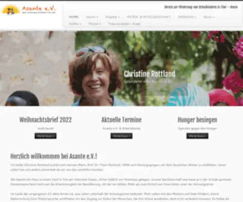 Asante-EV.org(Der Verein Asante) Screenshot