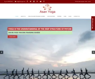 Asanyoga.com(Yoga Teachers Training India) Screenshot