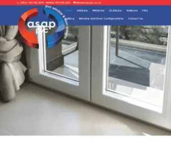 Asap-PVC.co.za(UPVC Window & Door Systems) Screenshot