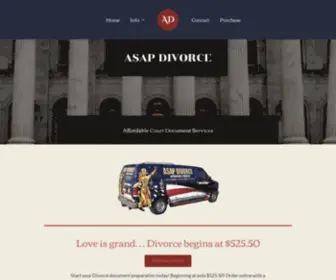 Asapdivorce.com(ASAP DIVORCE Inc) Screenshot