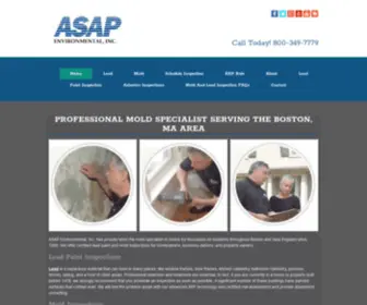 Asapenvironmental.com(Lead Inspection Boston) Screenshot