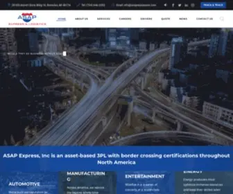 Asapexpressinc.com(ASAP Express & Logistics) Screenshot