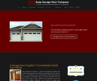 Asapgaragedoorcomp.com(Asap Garage Door Company) Screenshot