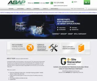 Asapllc.com(Generator Parts) Screenshot