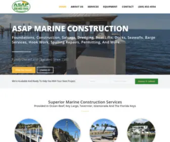 Asapmarineconstruction.com(ASAP Marine Construction) Screenshot