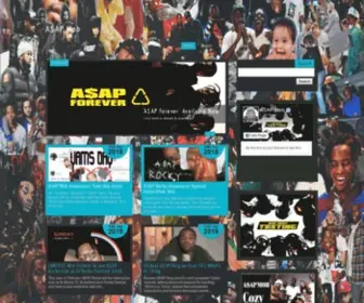 Asapmob.com(A$AP Mob) Screenshot
