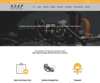 Asapspares.co.za(A.S.A.P) Screenshot