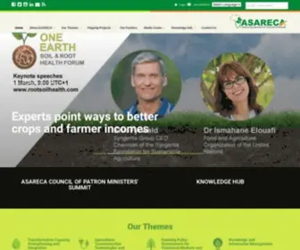 Asareca.org(Transforming Agriculture for Improved Livehoods) Screenshot