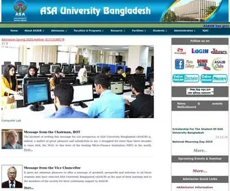 Asaub.edu.bd(ASA University Bangladesh) Screenshot