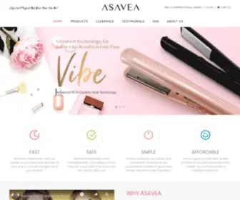Asavea.com(Hair Straightening Brushes) Screenshot