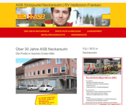 ASB-Neckarsulm.de(ASB Stützpunkt Neckarsulm) Screenshot