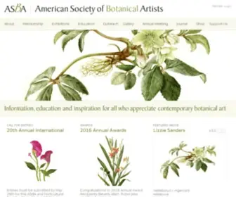 Asba-ART.org(American Society of Botanical Artists) Screenshot