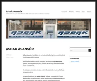 Asbakasansor.com(Asbak Asansör) Screenshot