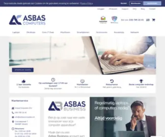 Asbascomputers.nl(Aanbieding op Refurbished en Nieuwe Laptops en ook Computers) Screenshot